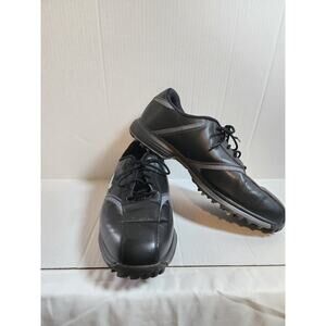 Nike Heritage Men's Size 12 Black Leather Golf Shoes
